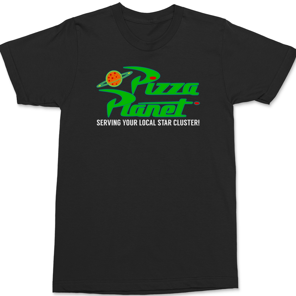 Pizza Planet Toy Story T-Shirt BLACK