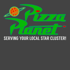Pizza Planet Toy Story T-Shirt CHARCOAL