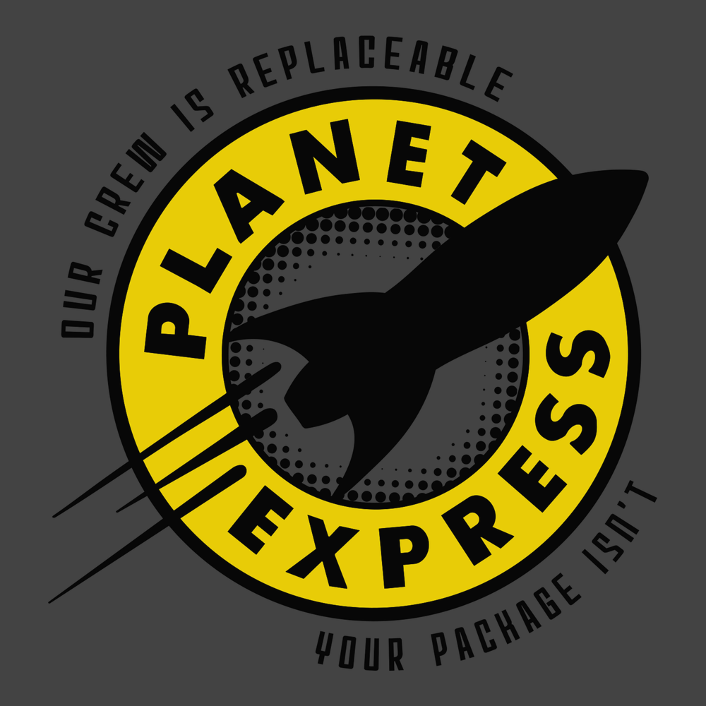 Planet Express T-Shirt CHARCOAL