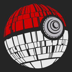 Pokeball Death Star T-Shirt BLACK