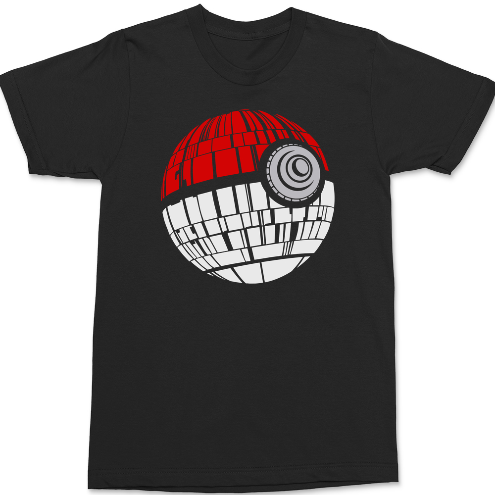 Pokeball Death Star T-Shirt BLACK