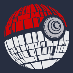 Pokeball Death Star T-Shirt NAVY