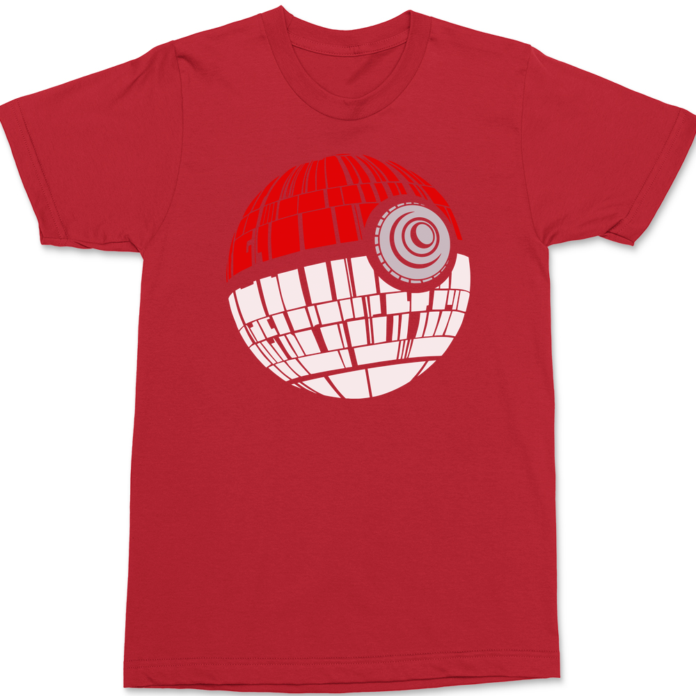 Pokeball Death Star T-Shirt RED