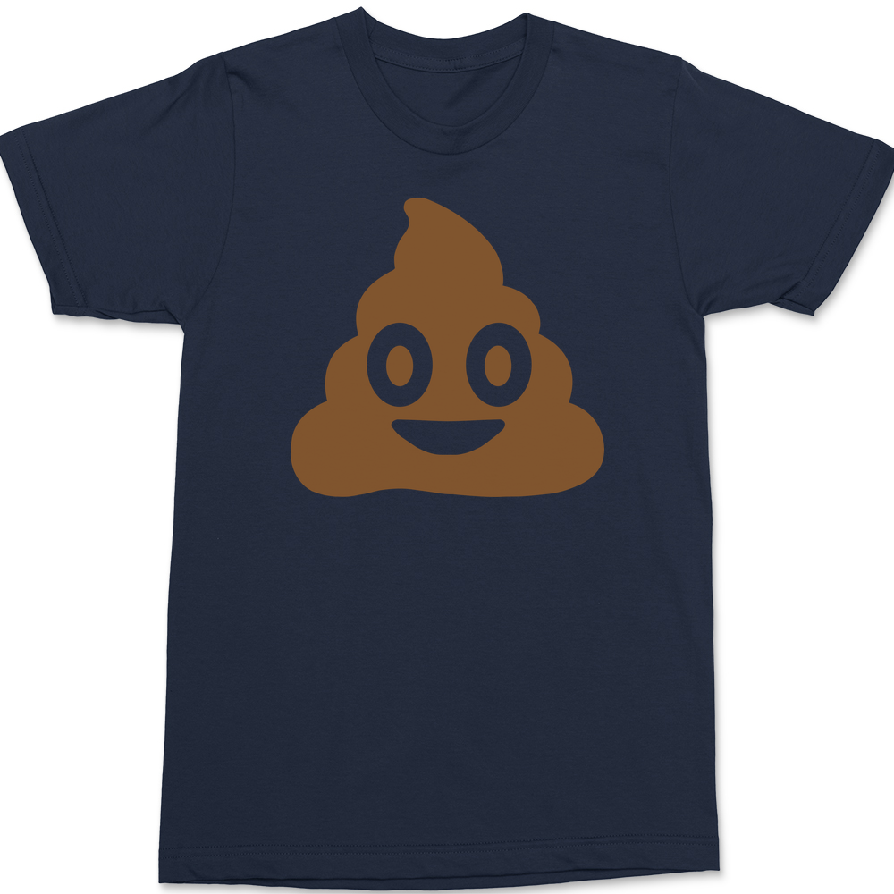 Poop Emoji T-Shirt NAVY