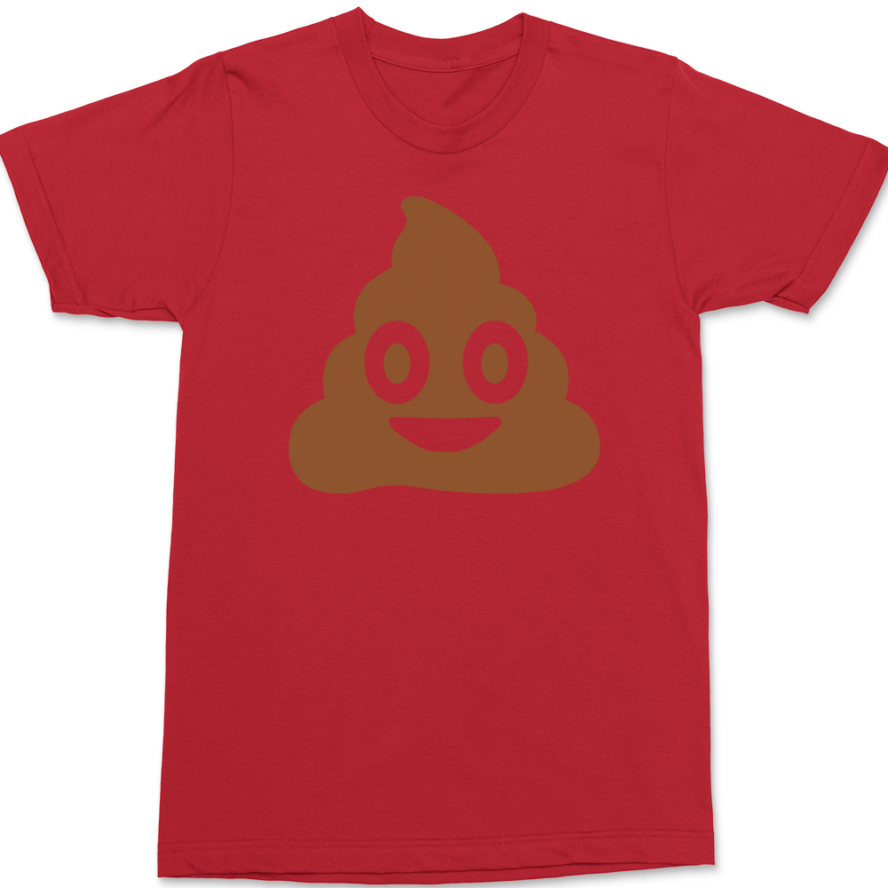 Poop Emoji T-Shirt RED
