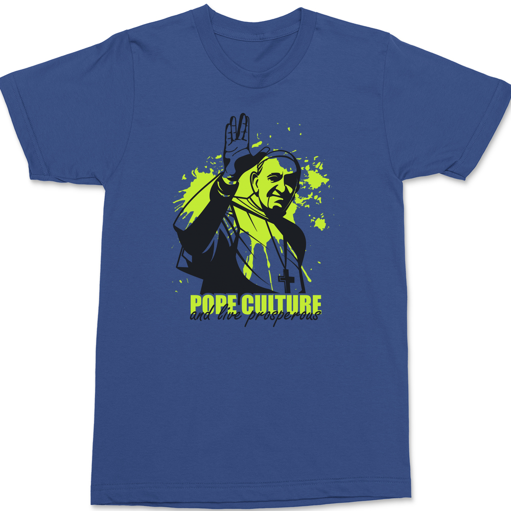 Pope Culture T-Shirt BLUE