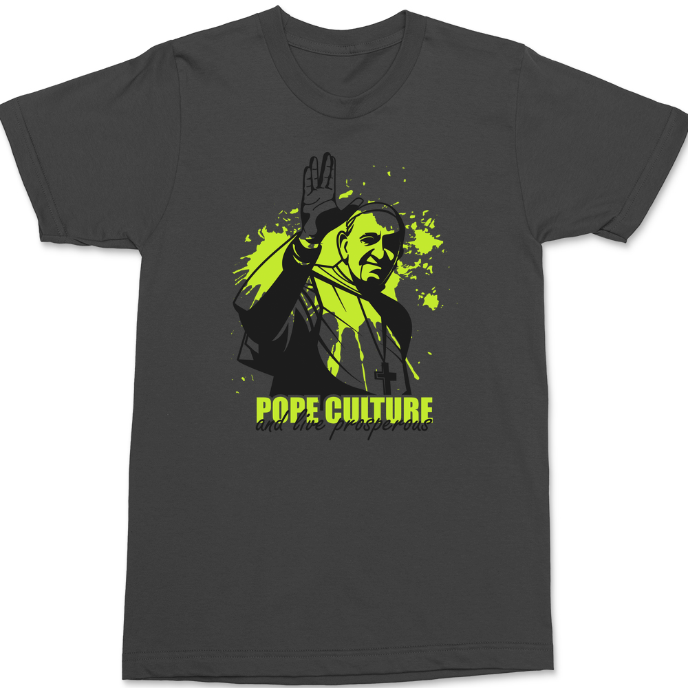 Pope Culture T-Shirt CHARCOAL
