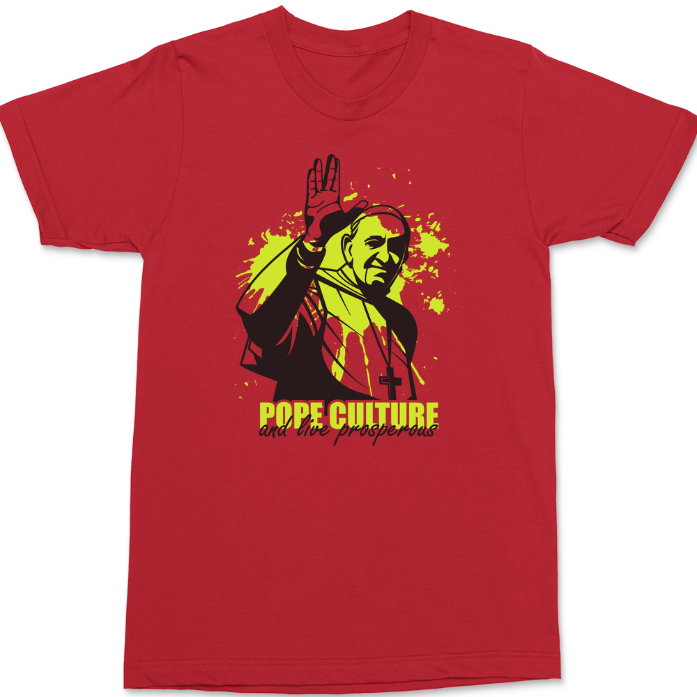 Pope Culture T-Shirt RED