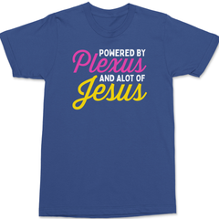 Powered by Plexus and Alot of Jesus T-Shirt BLUE