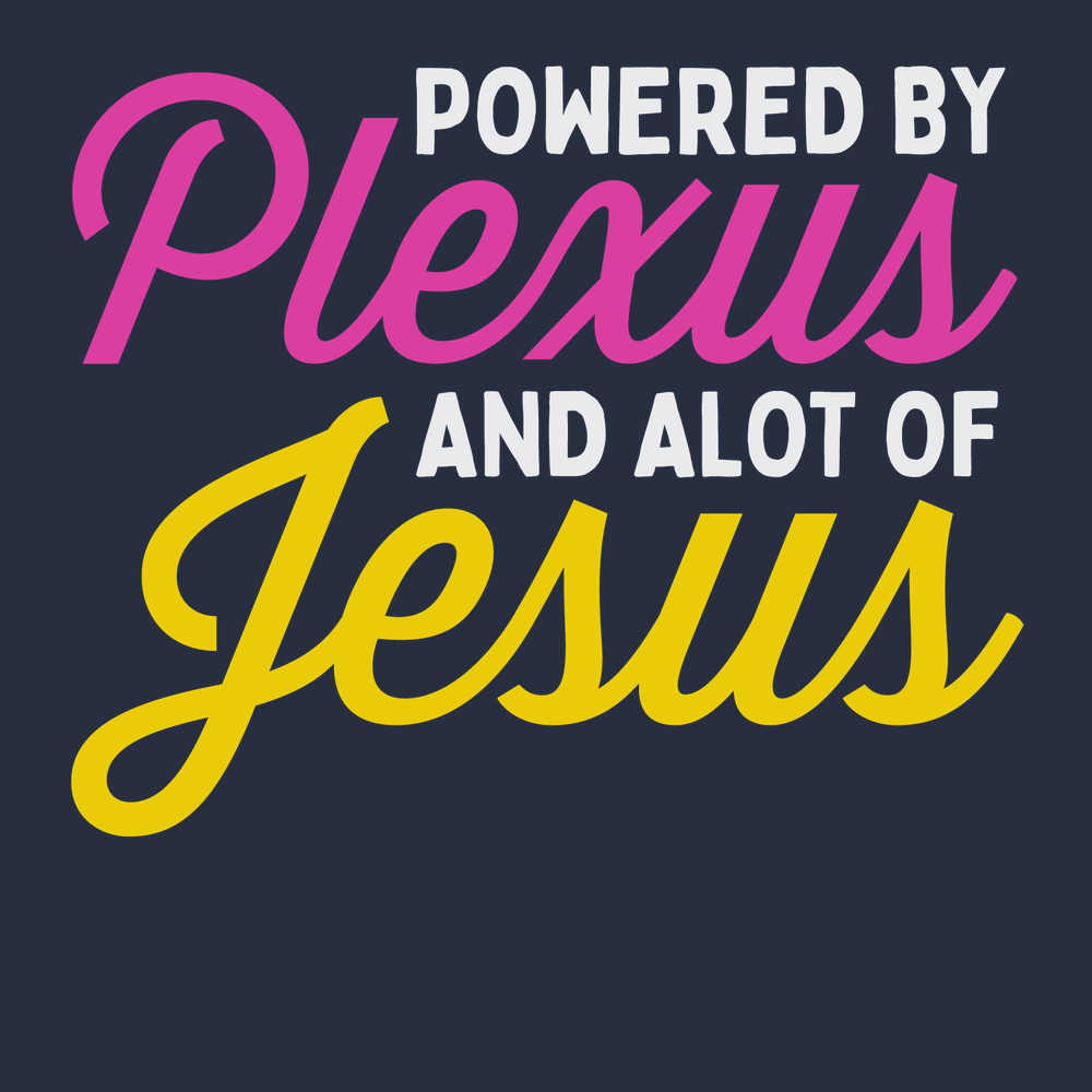 Powered by Plexus and Alot of Jesus T-Shirt Navy