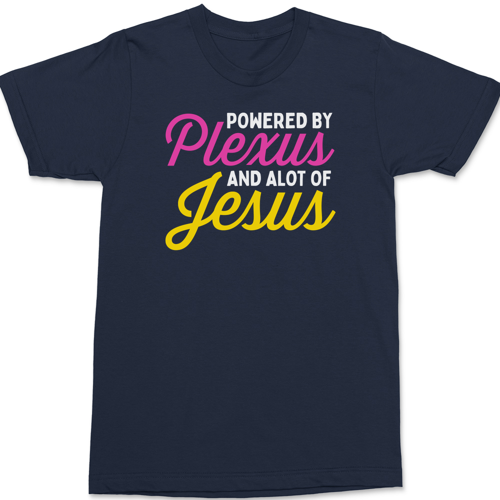 Powered by Plexus and Alot of Jesus T-Shirt Navy