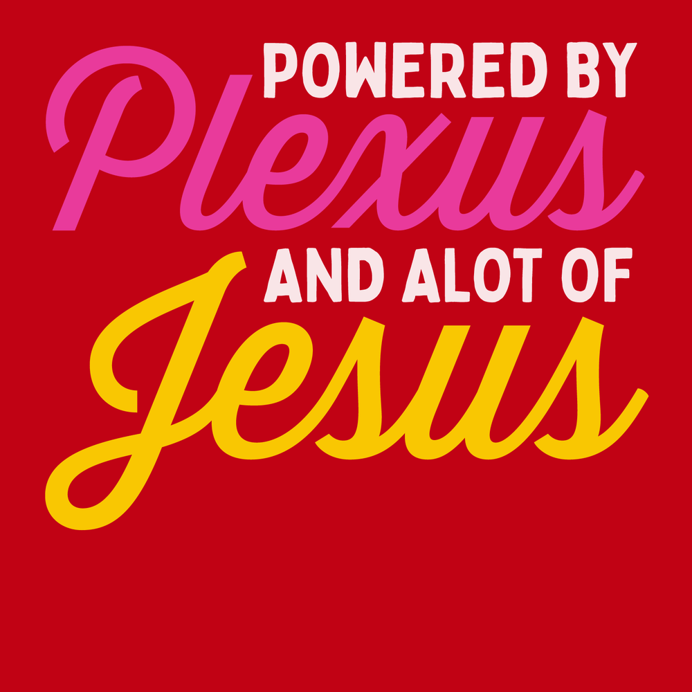 Powered by Plexus and Alot of Jesus T-Shirt RED