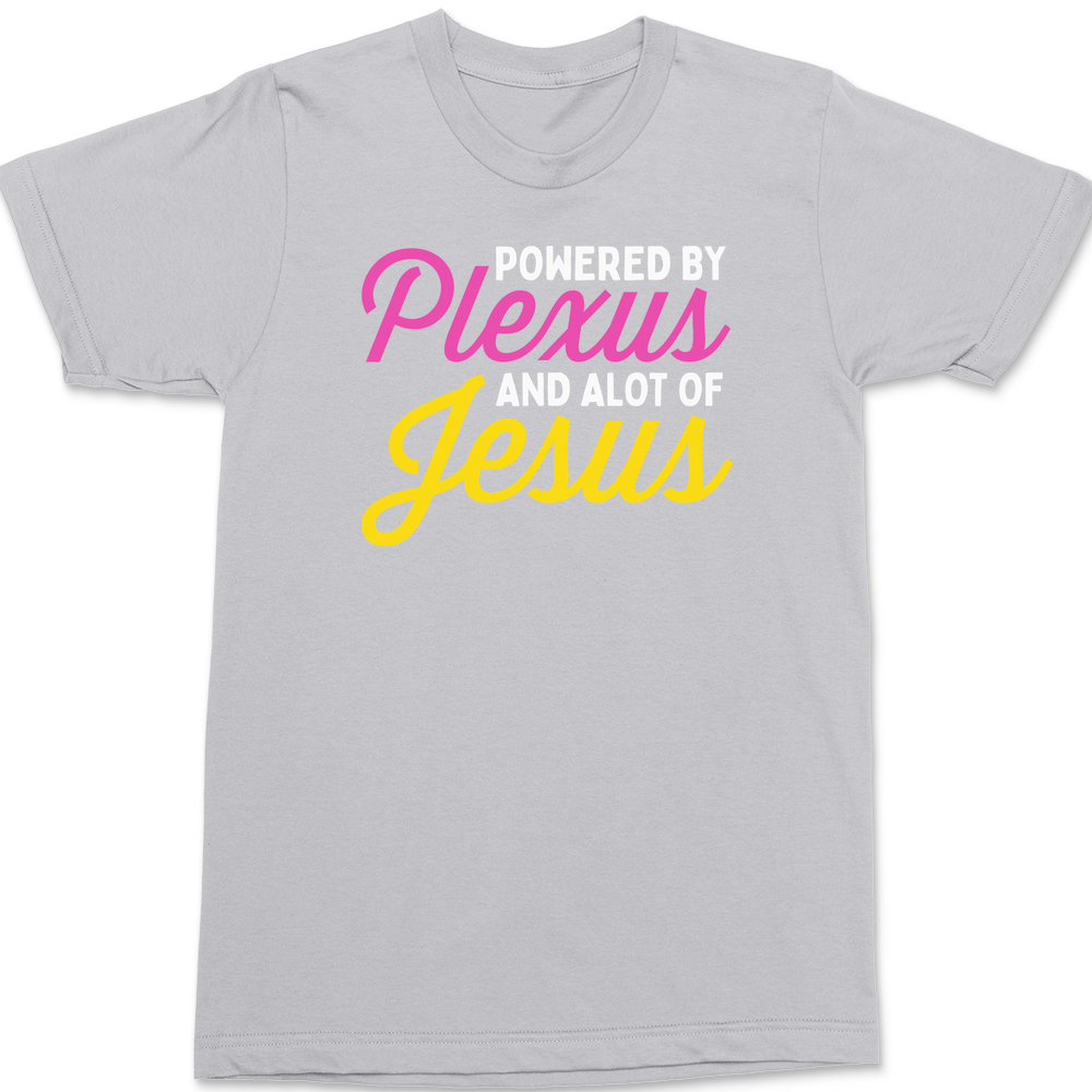 Powered by Plexus and Alot of Jesus T-Shirt SILVER