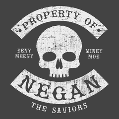 Property of Negan T-Shirt CHARCOAL