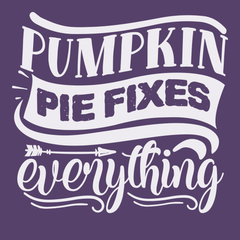 Pumpkin Pie Fixes Everything T-Shirt PURPLE