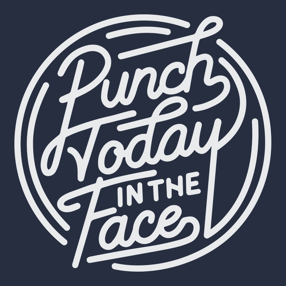 Punch Today In The Face T-Shirt NAVY