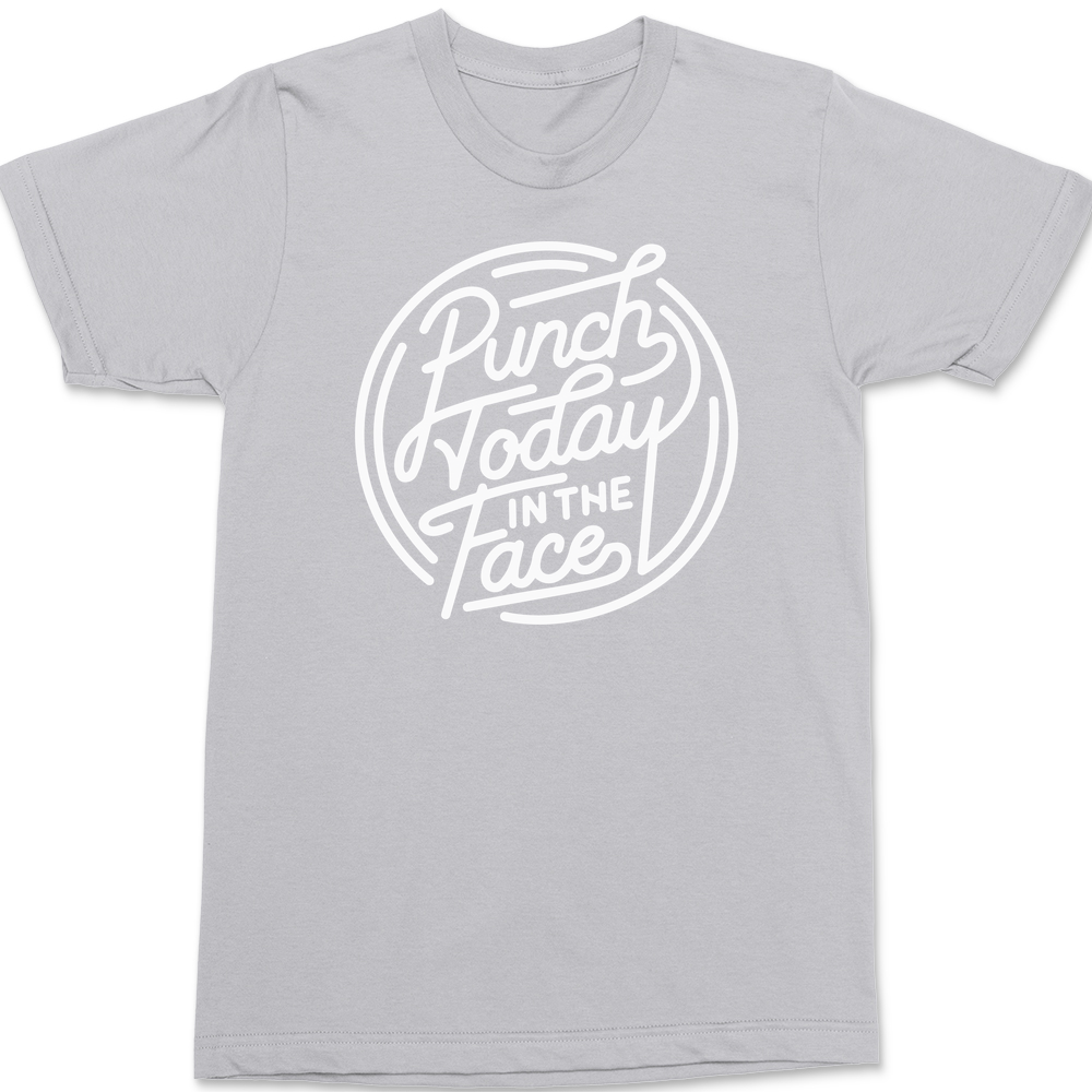 Punch Today In The Face T-Shirt SILVER
