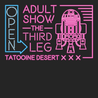 R2D2 Adult Show The Third Leg T-Shirt BLACK