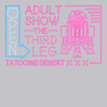 R2D2 Adult Show The Third Leg T-Shirt SILVER