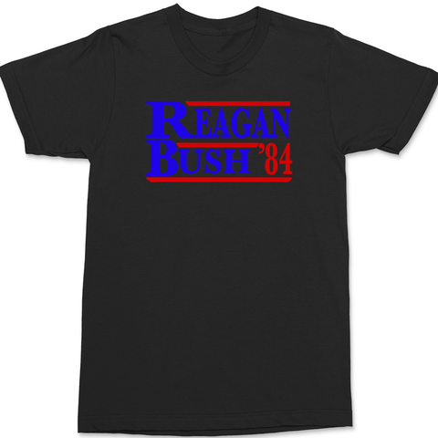 Reagan Bush 84 T-Shirt BLACK