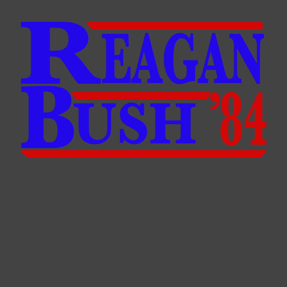 Reagan Bush 84 T-Shirt CHARCOAL