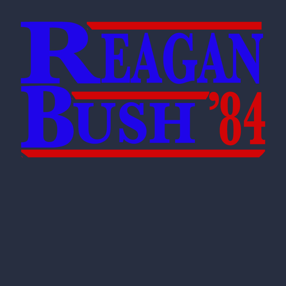 Reagan Bush 84 T-Shirt Navy
