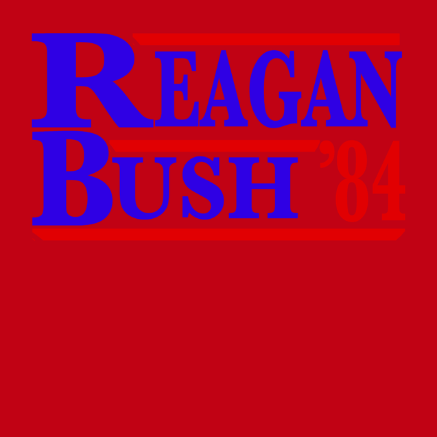 Reagan Bush 84 T-Shirt RED