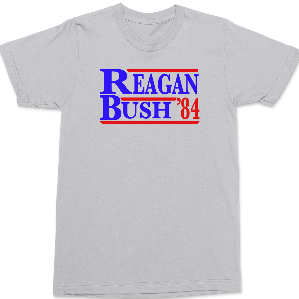 Reagan Bush 84 T-Shirt SILVER