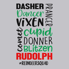 Reindeer Squad T-Shirt SILVER