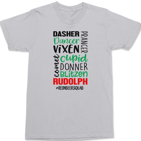 Reindeer Squad T-Shirt SILVER