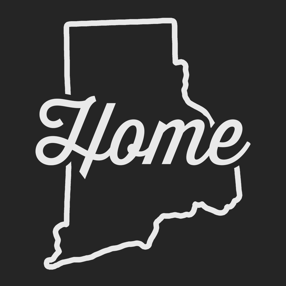 Rhode Island Home T-Shirt BLACK