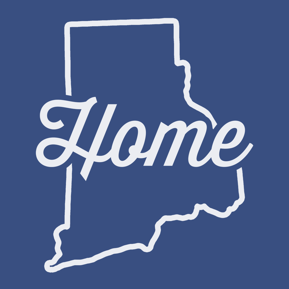 Rhode Island Home T-Shirt BLUE