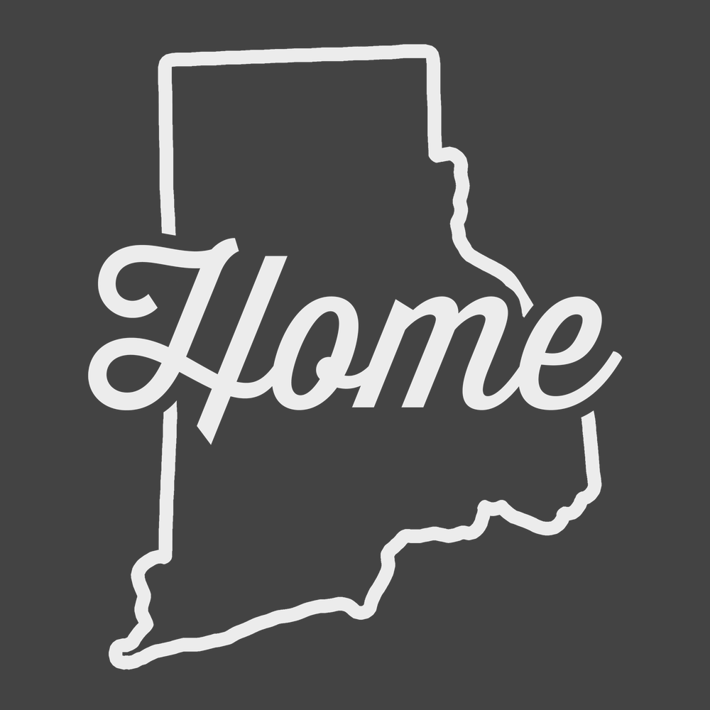 Rhode Island Home T-Shirt CHARCOAL