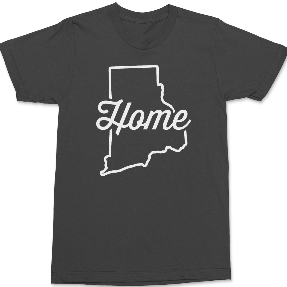 Rhode Island Home T-Shirt CHARCOAL
