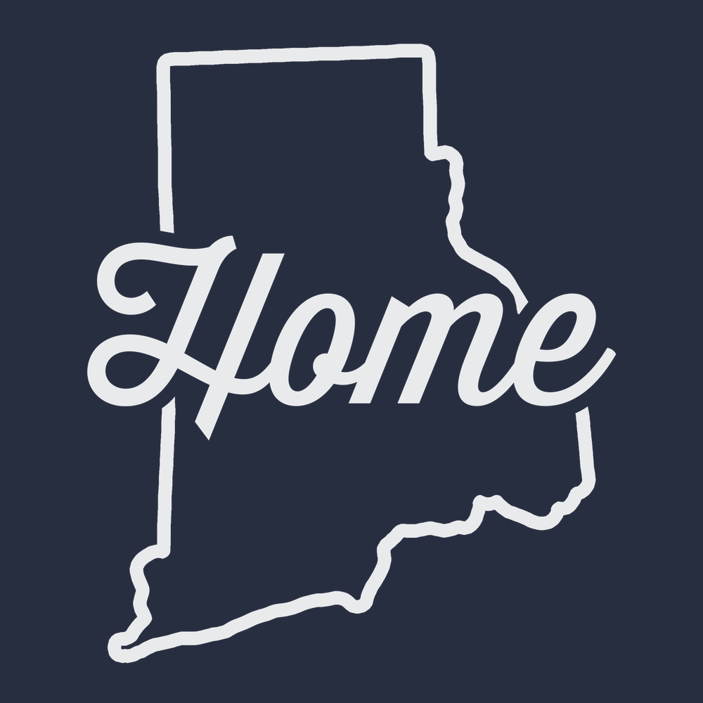 Rhode Island Home T-Shirt NAVY