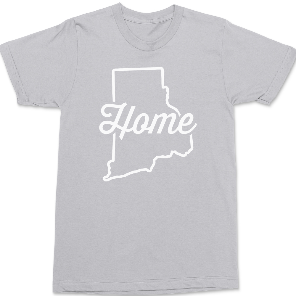Rhode Island Home T-Shirt SILVER