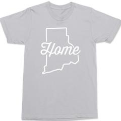 Rhode Island Home T-Shirt SILVER