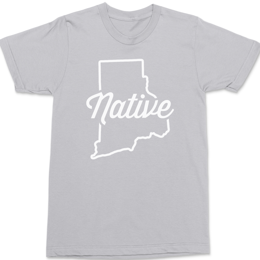 Rhode Island Native T-Shirt SILVER