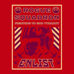 Rogue Squadron Fighting To End Tyranny T-Shirt RED