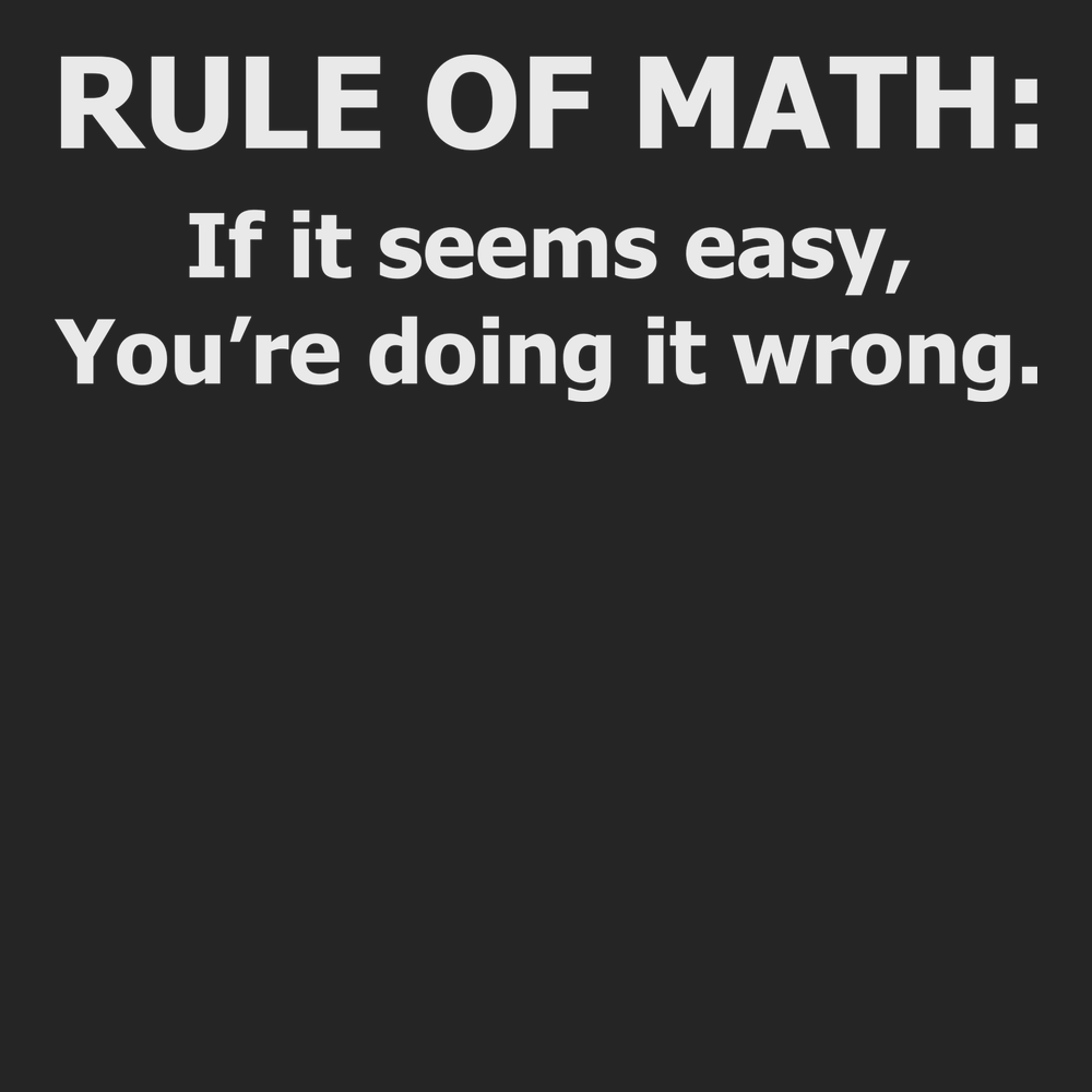 Rule Of Math T-Shirt BLACK