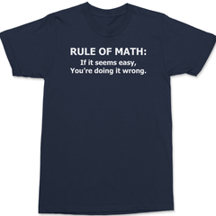 Rule Of Math T-Shirt NAVY