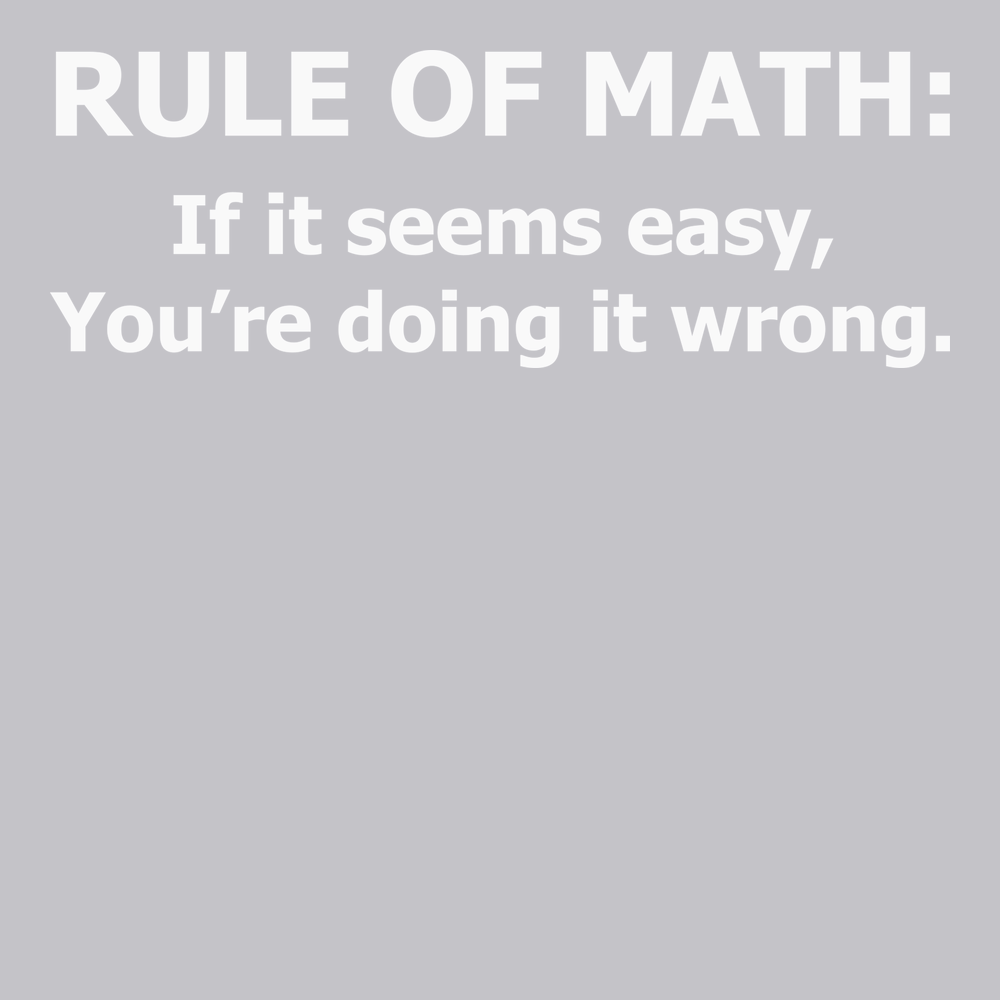 Rule Of Math T-Shirt SILVER
