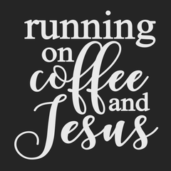 Running on Coffee and Jesus T-Shirt BLACK
