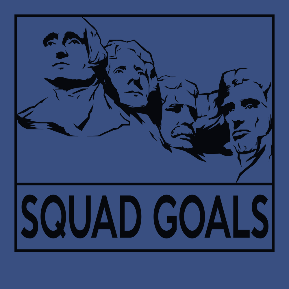Rushmore Squad Goals T-Shirt BLUE
