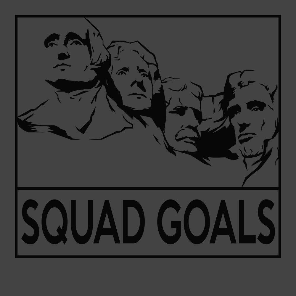 Rushmore Squad Goals T-Shirt CHARCOAL