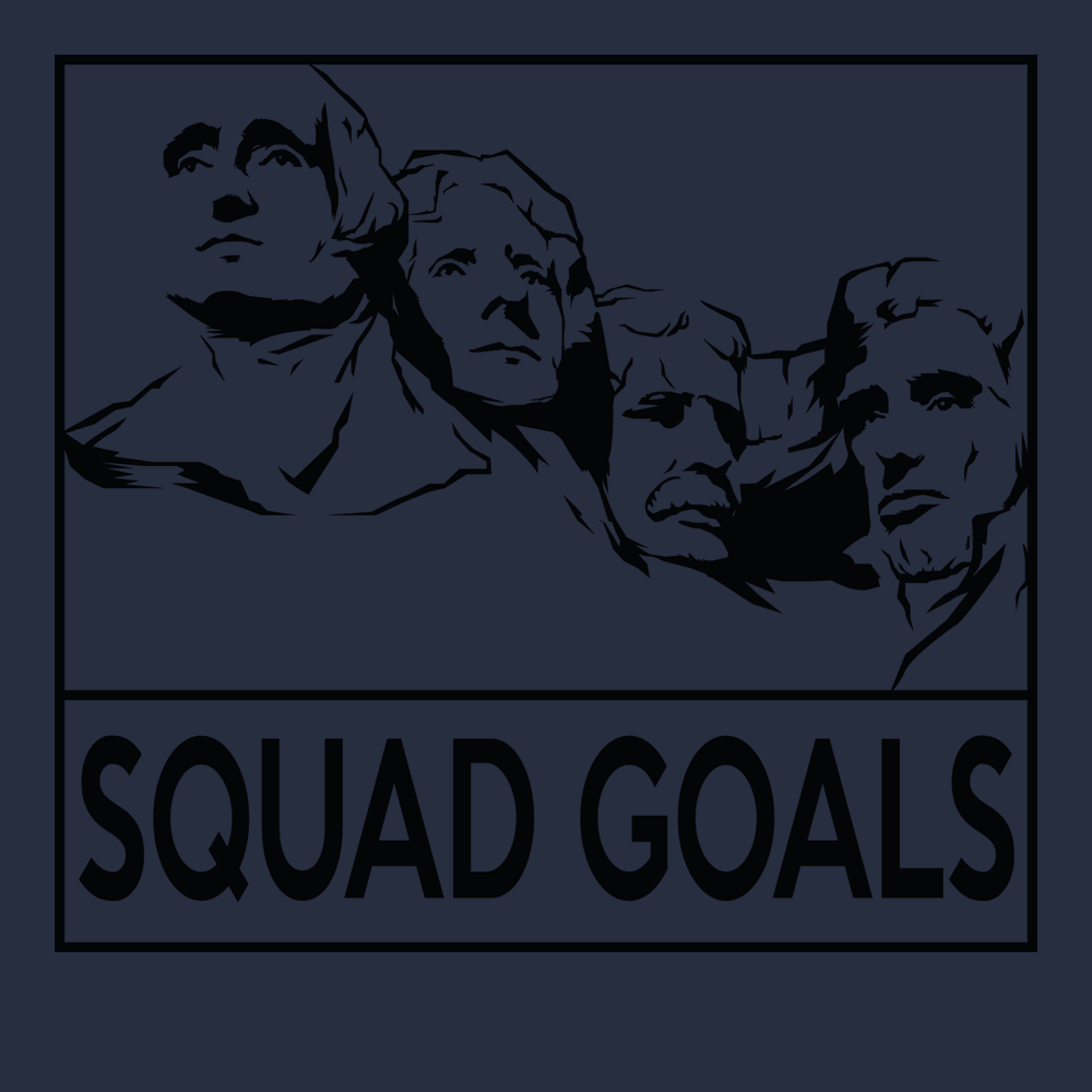 Rushmore Squad Goals T-Shirt NAVY