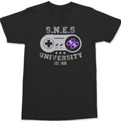 SNES University T-Shirt BLACK
