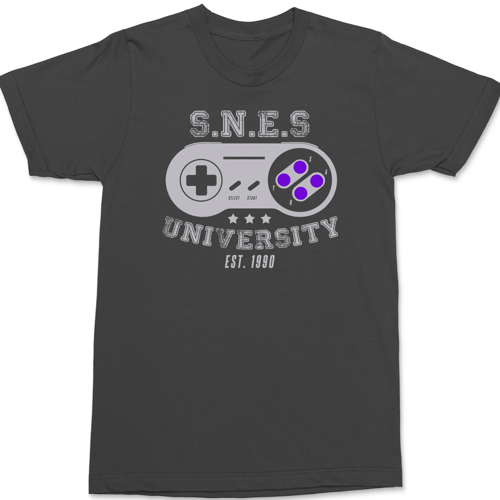 SNES University T-Shirt CHARCOAL