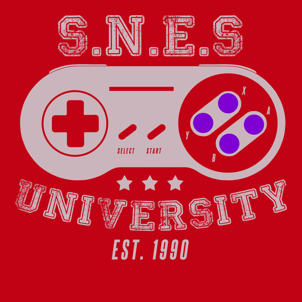 SNES University T-Shirt RED