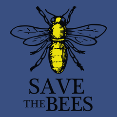 Save The Bees T-Shirt BLUE